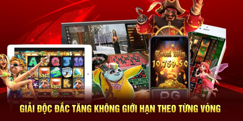 Giải độc đắc tăng không giới hạn theo từng vòng